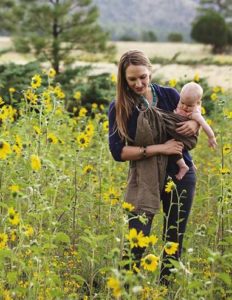 Anna Singleton with her baby.